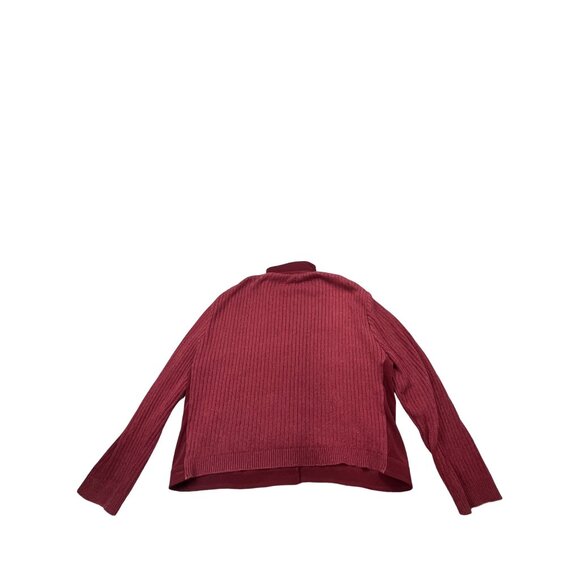 Alfred Dunner Womens XL Burgundy Corduroy Shacket Button-Up Jacket - Picture 2 of 13